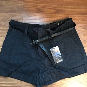 Dark gray shorts. Never worn, still has tags.